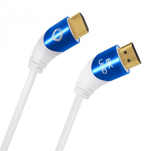 Oehlbach Shape Magic UHD 40 White 1,5 m HDMI кабель