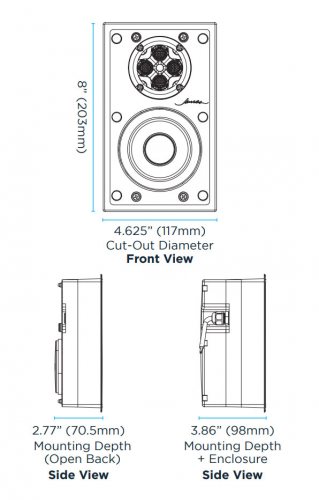 Размеры Sonance - James Loudspeaker VXQ48