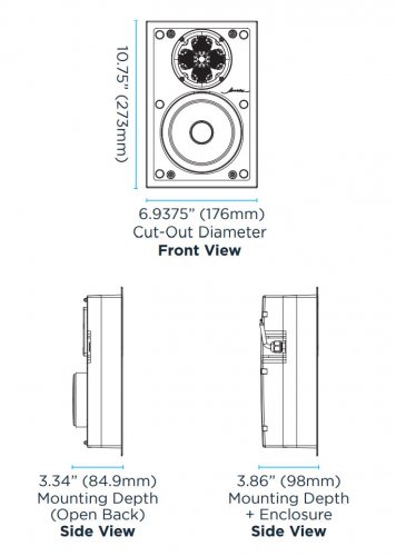 Размеры Sonance - James Loudspeaker VXQ68