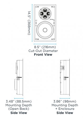 Размеры James Loudspeaker VXQ88