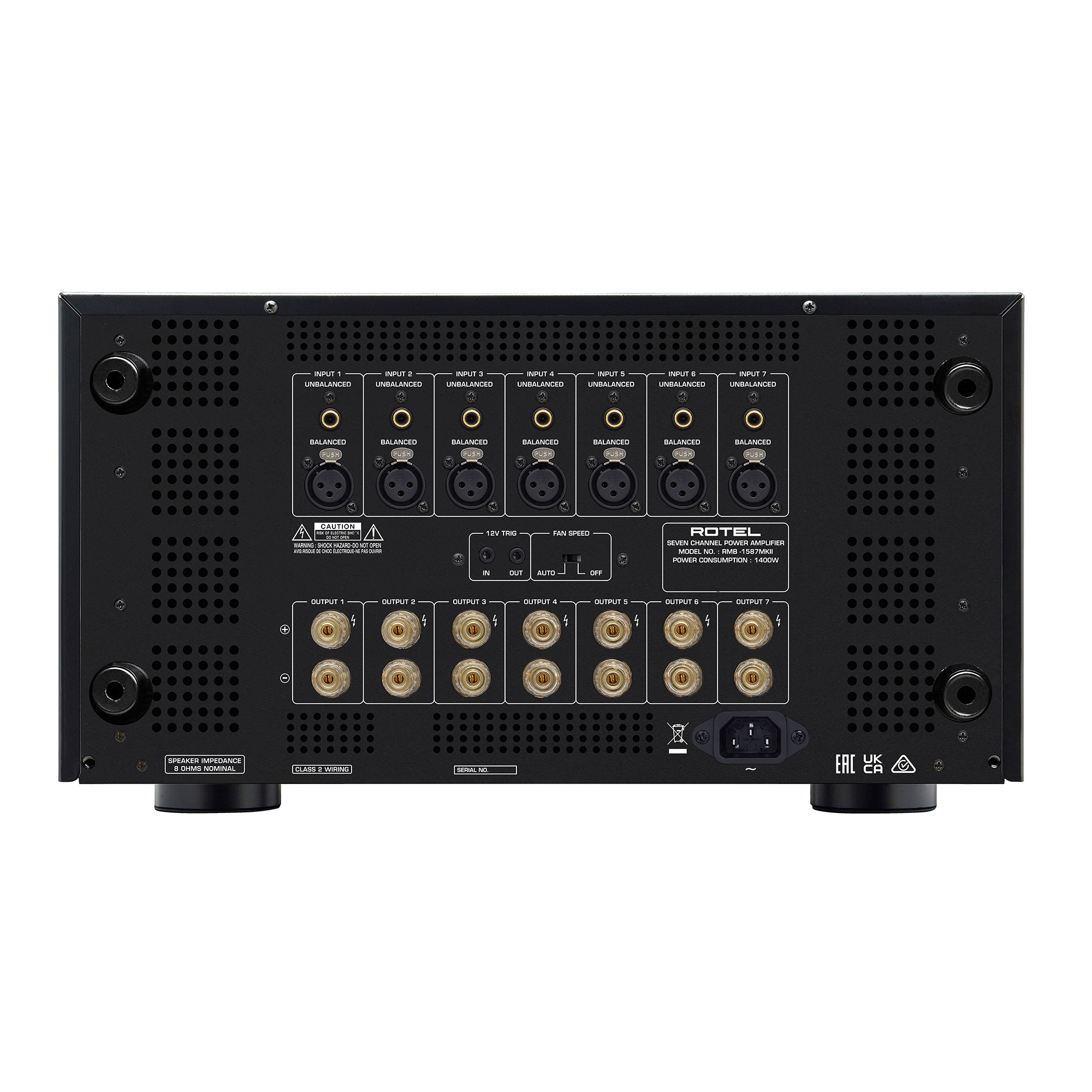 Rotel RMB-1587 MKII Black 7-канальный усилитель мощности