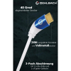 Oehlbach Shape Magic UHD 40 White 1,5 m HDMI кабель