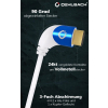 Oehlbach Shape Magic UHD 90 White 1 m HDMI кабель